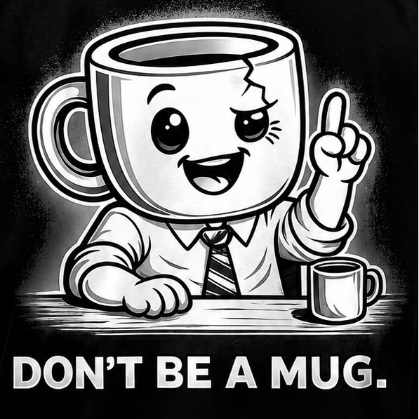 DON’T BE A MUG. — Declan Signature Tee